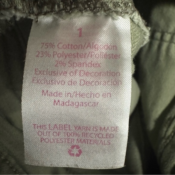 *3 for $15* NOBO Olive Green Distressed High Rise Button Fly Denim Shorts S 1 - Picture 4 of 9